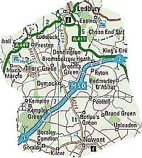 Picture, Dymock Map
